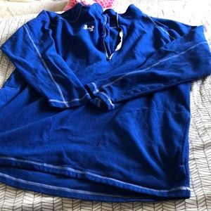 Blue Under Armour Fleece Quarter zip